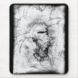 Punk Rocker mit Mohawk Mousepad