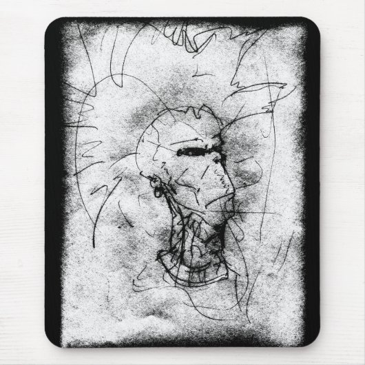 Punk Rocker mit Mohawk Mousepad (Vorne)