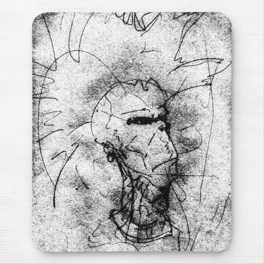 Punk Rocker mit Mohawk Mousepad (Vorne)