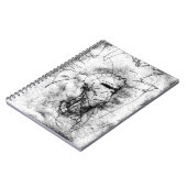 Punk Rocker mit Mohawk Notizblock (Linke Seite)