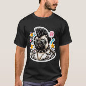 PUNK ROCKER-MOPS 2 T-Shirt (Vorderseite)