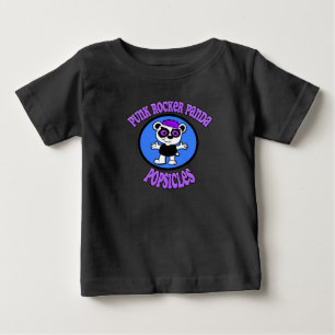 Punk Rocker Panda Eis am Stiel Baby T-shirt