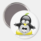 Punk Rocker Penguin Magnet (Vorderseite/Rückseite)