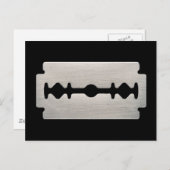 PUNK ROCKER RAZOR BLADE POSTKARTE (Vorne/Hinten)