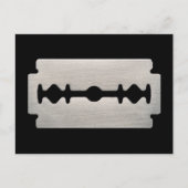 PUNK ROCKER RAZOR BLADE POSTKARTE (Vorderseite)