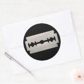 PUNK ROCKER RAZOR BLADE RUNDER AUFKLEBER (Umschlag)