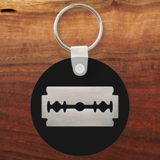 PUNK ROCKER RAZOR BLADES SCHLÜSSELANHÄNGER (Vorderseite)