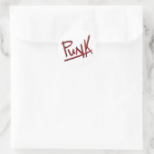 Punk Runder Aufkleber (Tasche)