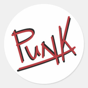 Punk Runder Aufkleber