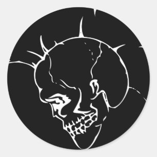 Punk-Rundkleber Runder Aufkleber