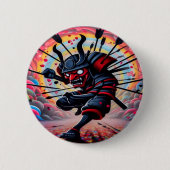 Punk Samurai Button (Vorderseite)