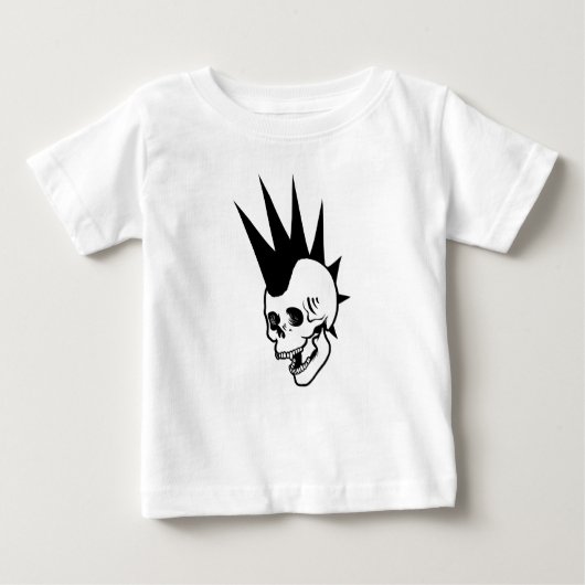 Punk-Schädel Baby T-shirt (Vorderseite)