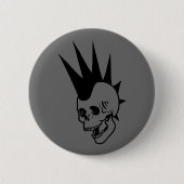 Punk-Schädel Button (Vorderseite)