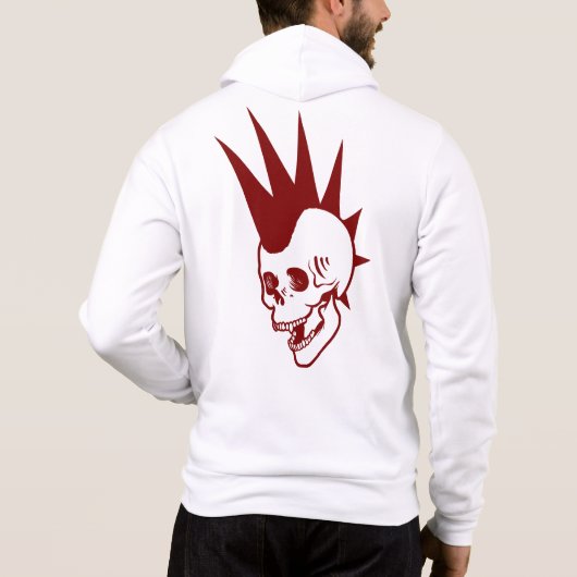 Punk-Schädel Hoodie (Rückseite)