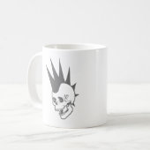 Punk-Schädel Kaffeetasse (Vorderseite Links)