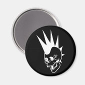 Punk-Schädel Magnet (Vorderseite/Rückseite)