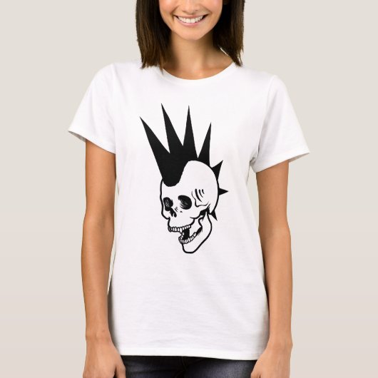 Punk-Schädel T-Shirt (Vorderseite)