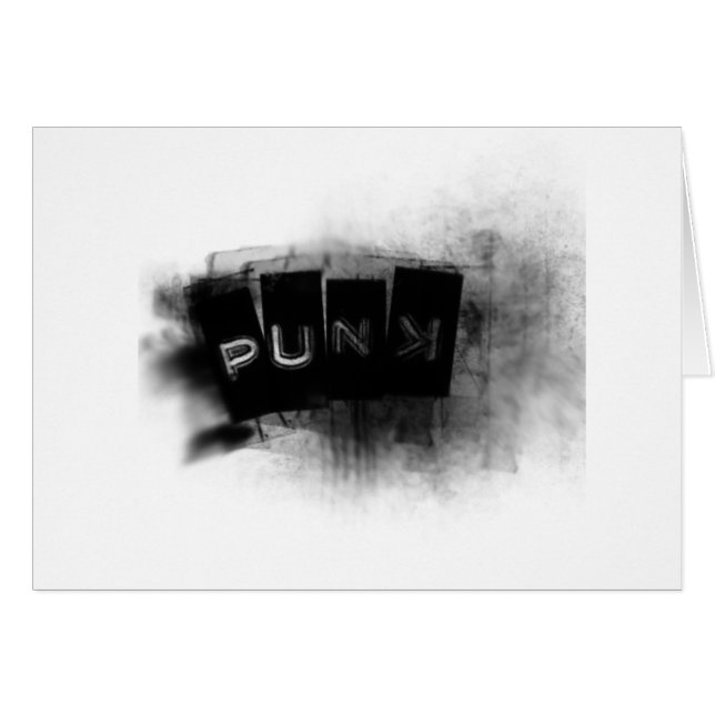 Punk schwarz-weiß (Vorderseite (Horizontal))