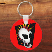 PUNK SKULL-2 SCHLÜSSELANHÄNGER (Vorderseite)