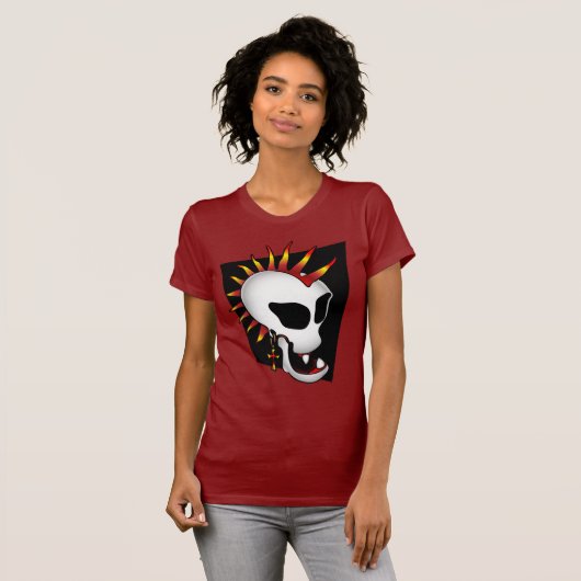 PUNK SKULL-2 T-Shirt (Vorne ganz)