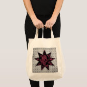 Punk Skull Bag (Dunkelrosa) Tragetasche (Vorderseite (Produkt))
