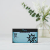 Punk Skull Business Card, Light Blue Visitenkarte (Stehend Vorderseite)