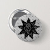 Punk Skull Button (grau) (Vorne & Hinten)