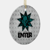 Punk Skull Door Hanger Ornament (Rechts)