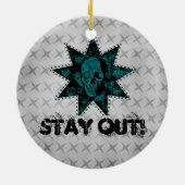 Punk Skull Door Hanger Ornament (Hinten)