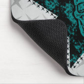 Punk Skull Mousepad (Aquamarin) (Ecke)