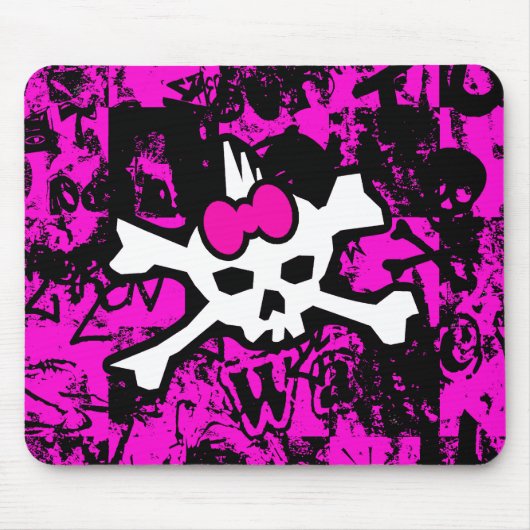 Punk Skull Princess Mouse Pad Mousepad (Vorne)