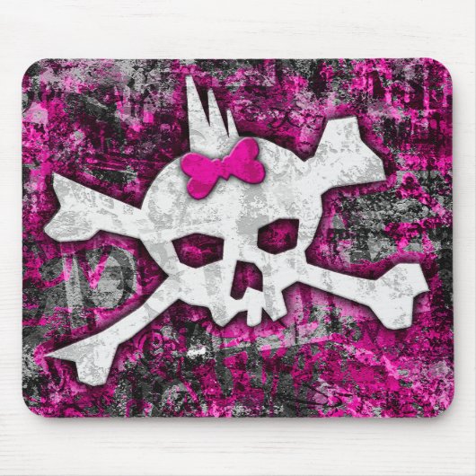Punk Skull Princess Mousepad (Vorne)