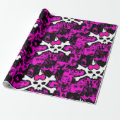 Punk Skull Princess Packpapier (Ungerollt)