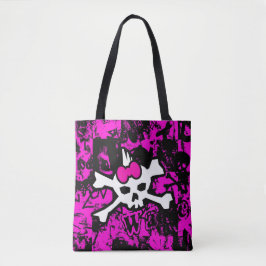 Punk Skull Princess Tote Bag Tasche