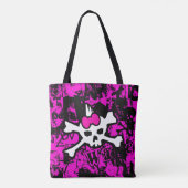 Punk Skull Princess Tote Bag Tasche (Rückseite)