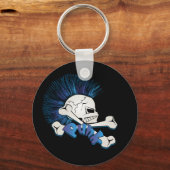 Punk Skull Schlüsselanhänger (Vorderseite)