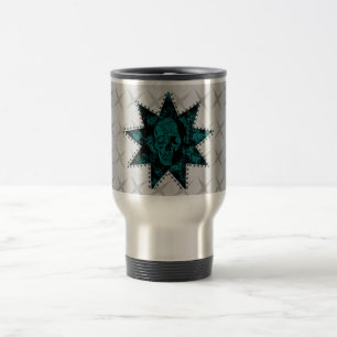 Punk Skull-Tasse (Aquamarin) Reisebecher