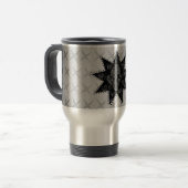 Punk Skull-Tasse (grau) Reisebecher (Vorderseite Links)