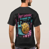 Punk Snail "Fast Enough" – Doppelseitige 3D-Grafik T-Shirt (Rückseite)