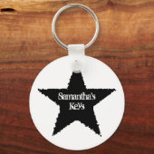 Punk-Stern Schlüsselanhänger (Vorderseite)