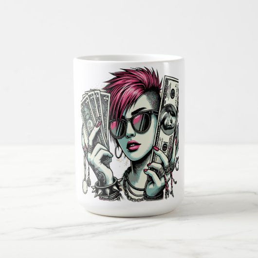 Punk Swag Mädchen Kaffeetasse (Mittel)