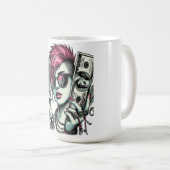 Punk Swag Mädchen Kaffeetasse (VorderseiteRechts)
