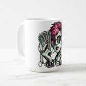Punk Swag Mädchen Kaffeetasse (Vorderseite Links)