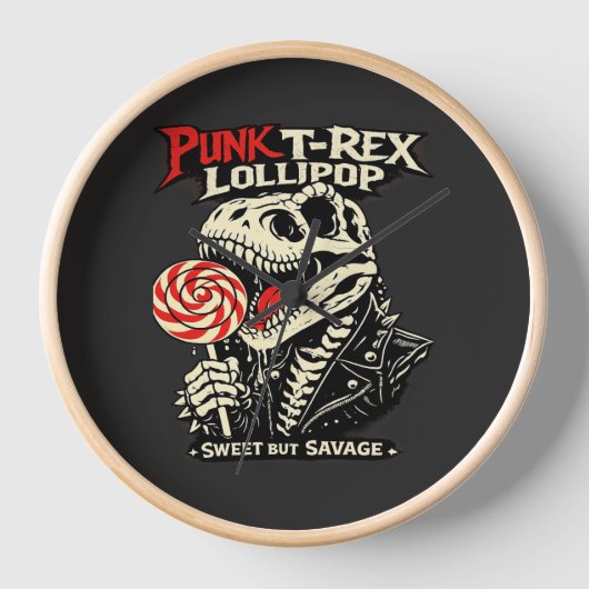 Punk T-Rex Lollipop - Sweet But Savage Uhr (Vorderseite)