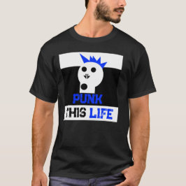 "Punk This Life" Skullnskin Grafiken T-Shirt