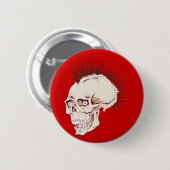 Punk Totenkopf Schädel skull Button (Vorne & Hinten)