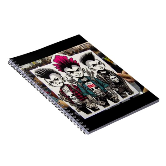 Punk-Trio-Notebook Notizblock (Rechte Seite)