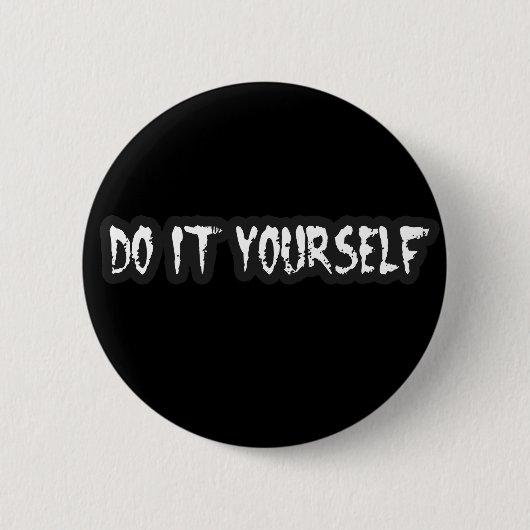 Punk Typ Girls DIY PUNK ROCK Music Button (Vorderseite)