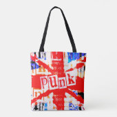 Punk Union Jack Tote Bag Tasche (Rückseite)