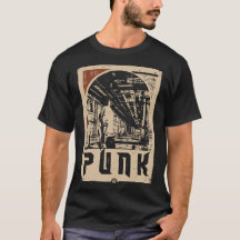 PUNK Urbaner Rebellen-Figur-Plaakat | Retro-Propag